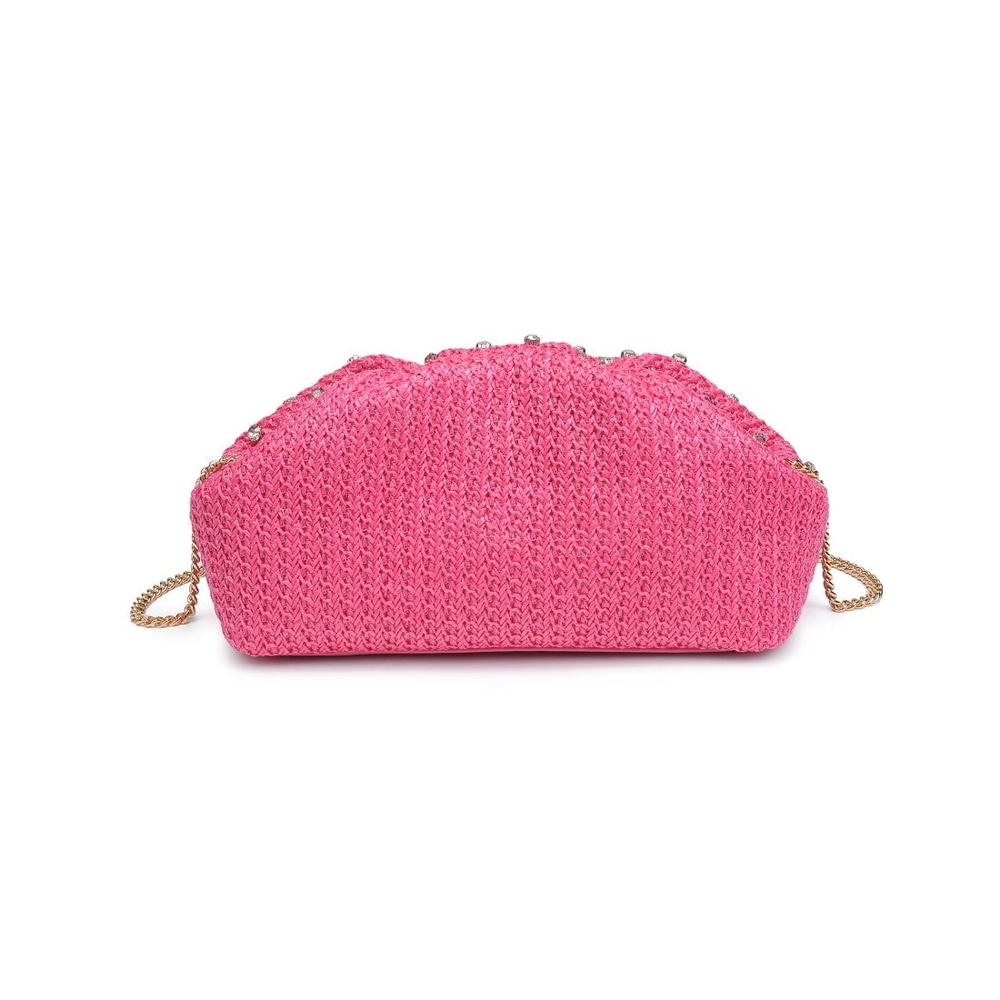 Urban Expressions Mika Clutch Pink Embellished Women's Bag - Picture 4 of 7